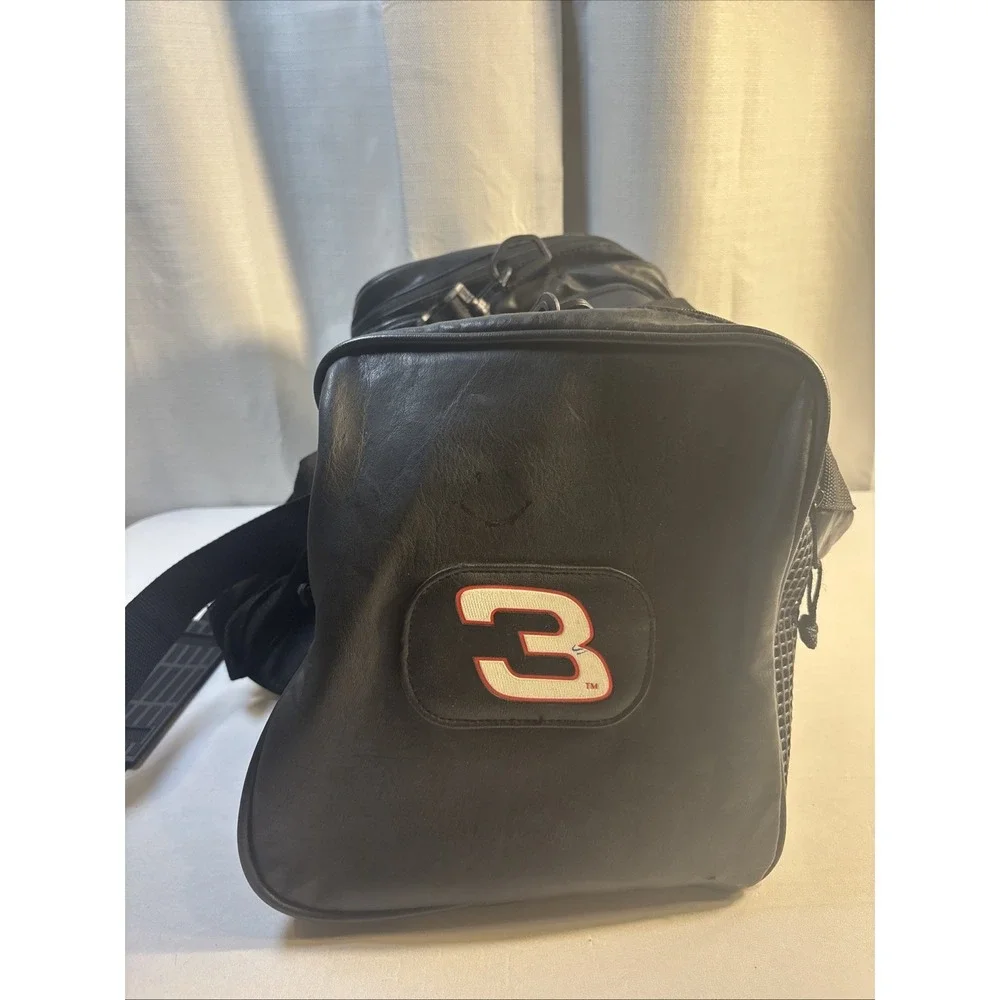Vintage‎ Dale Earnhardt Leather Travel Duffle Bag Nascar #3 GM Goodwrench Racing